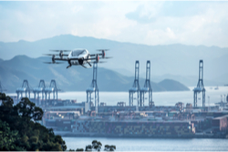 flying car in flight