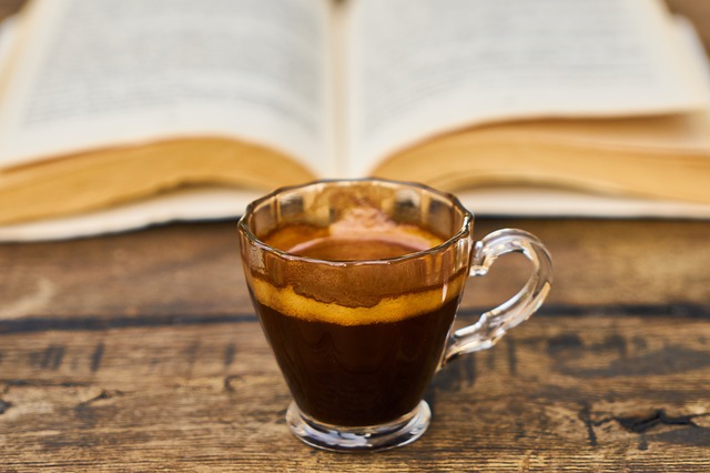 Image of coffee and reading