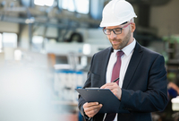 man holding clipboard