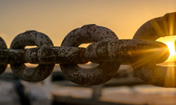 Image of chain in the sun